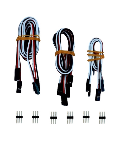 Picture of PWM cable Set - TJC8 3 pin - 22AWG - F-F - 12 pcs