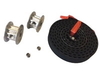 Picture of 10 Tooth D-Shaft Pulley (2) & Timing Belt Set
