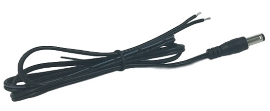 Picture of DC Power Plug 2.1mm ID x 5.5mm OD w/1m 24AWG cable