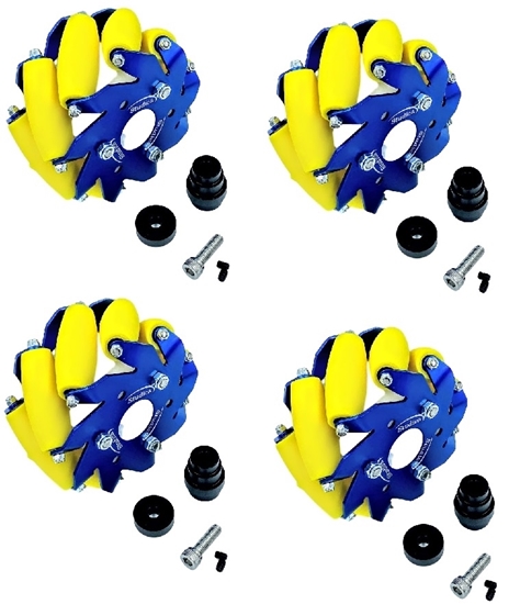 Picture of Mecanum Wheel Set (2 left - 2 right - 100mm - w/6mm Hub)