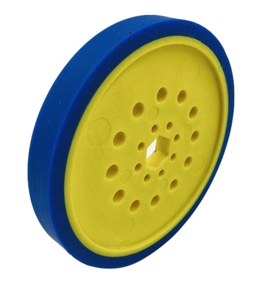 Picture of 100mm Drive Wheel - 50A - 12.5mm wide - 1/2" Inner Hex - Blue