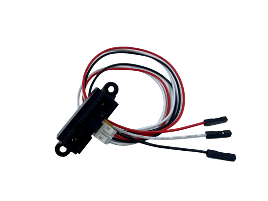 Picture of IR Range Sensor (10 cm to 80 cm) w/I2C female to TJC8 female cable