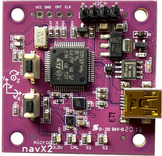 NavX2, 9-axis Inertial/Magnetic Sensor