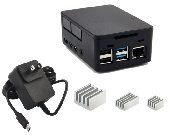 Picture of Raspberry Pi 4B Case and Power Supply Kit