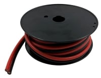 Picture of 6AWG Red/Black Flexible Silicone Bonded Wire 8m