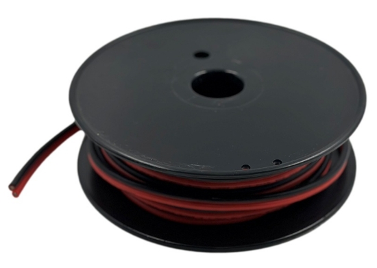 Picture of 12AWG Red/Black Flexible Silicone Bonded Wire 15m