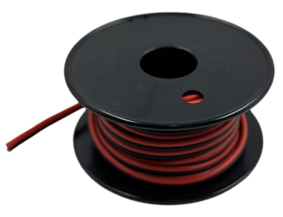 Picture of 16AWG Red/Black Flexible Silicone Bonded Wire 8m