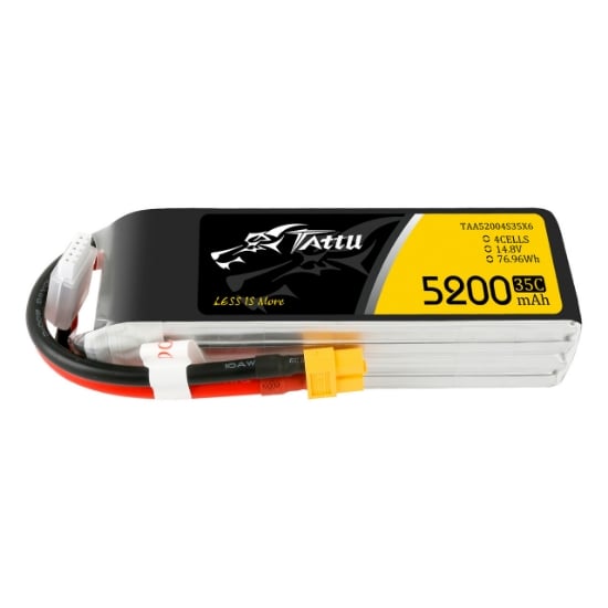Picture of Tattu G-tech 5200mAh 4S 35C 14.8V Lipo Battery Pack with XT60 Plug